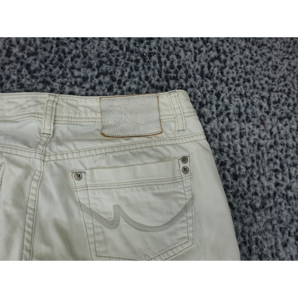 LTB 1948 Little Big Jeans Womens W28 L34 Off-White Straight Leg Stretch Denim - Picture 12 of 13